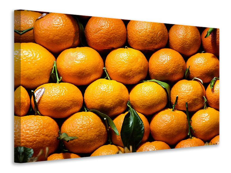 Leinwandbild Frische Orangen