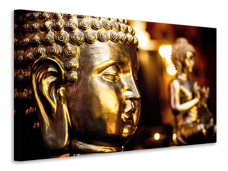 Leinwandbild Goldene Buddhas