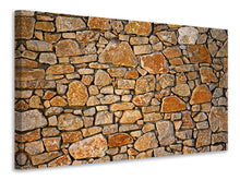 Lade das Bild in den Galerie-Viewer, Leinwandbild Natur Steinmauer
