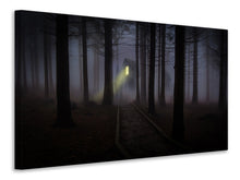 Lade das Bild in den Galerie-Viewer, Leinwandbild Nebel im Wald
