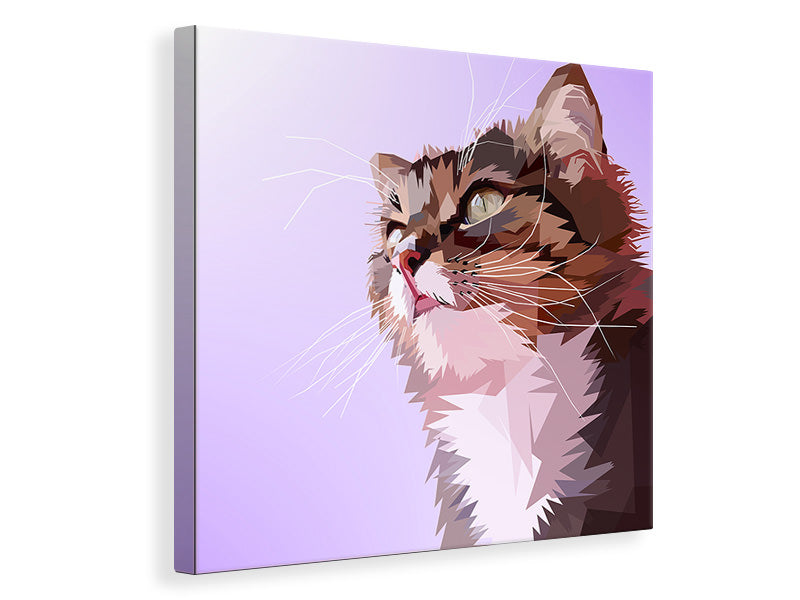 Leinwandbild Pop Art Katzen Portrait