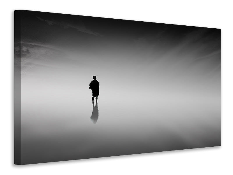 Leinwandbild Spiegelung im  Nebel