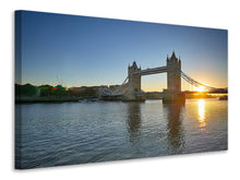 Lade das Bild in den Galerie-Viewer, Leinwandbild Tower Bridge im Sonnenuntergang
