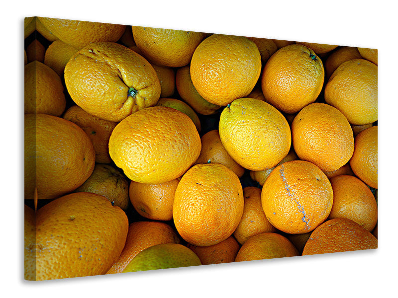 Leinwandbild Viele Orangen