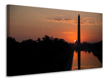 Lade das Bild in den Galerie-Viewer, Leinwandbild Washington im Abendrot
