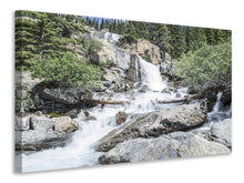 Lade das Bild in den Galerie-Viewer, Leinwandbild Wilder Wasserfall im Wald
