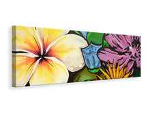 Lade das Bild in den Galerie-Viewer, Leinwandbild Panorama Graffiti Flowers
