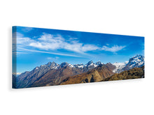 Lade das Bild in den Galerie-Viewer, Leinwandbild Panorama Schweizer Alpen im Frühling
