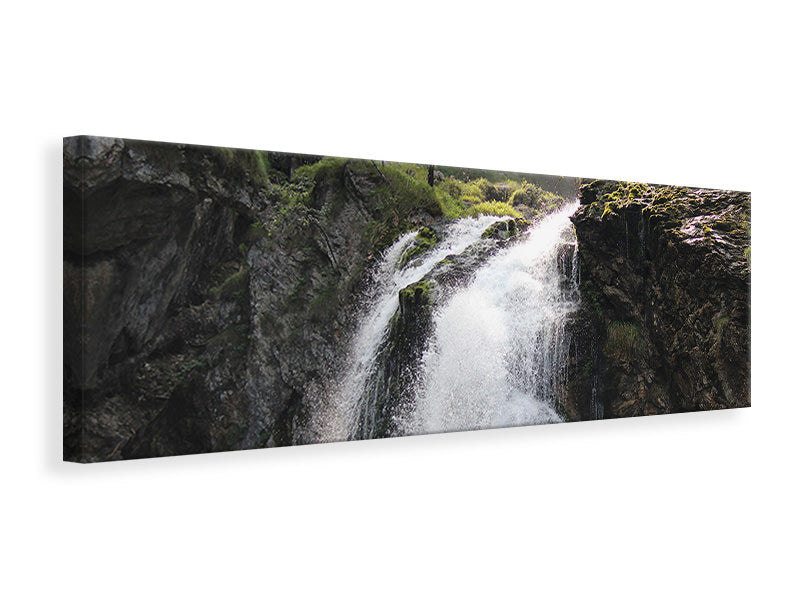 Leinwandbild Panorama Der Gollinger Wasserfall