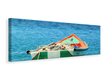 Lade das Bild in den Galerie-Viewer, Leinwandbild Panorama Ein Fischerboot
