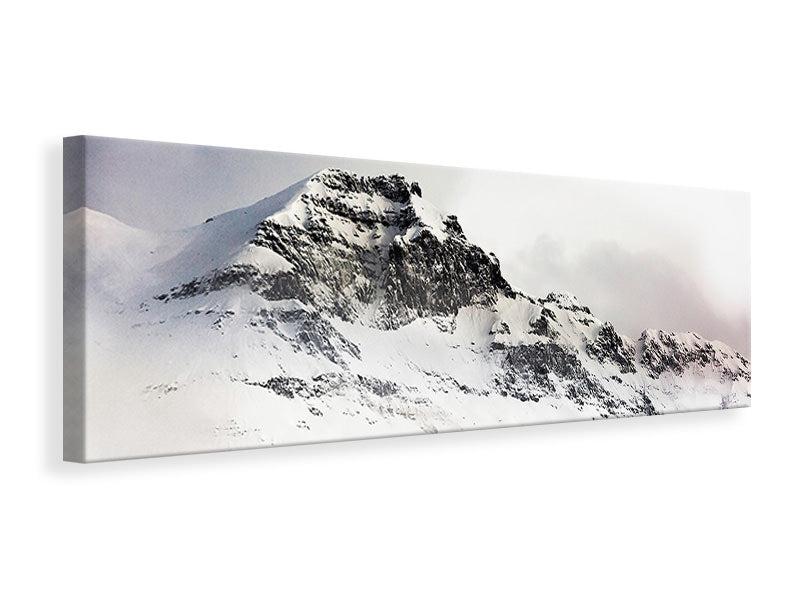 Leinwandbild Panorama Ein Winter in den Bergen
