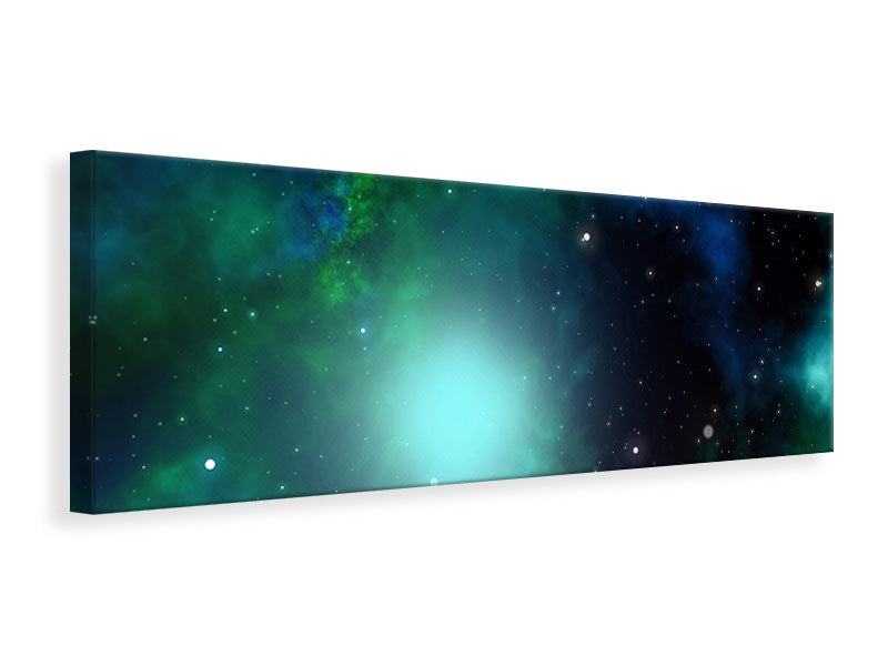 Leinwandbild Panorama Fantastische Galaxie