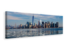 Lade das Bild in den Galerie-Viewer, Leinwandbild Panorama New York im Winter
