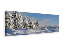 Lade das Bild in den Galerie-Viewer, Leinwandbild Panorama Schöne Schnee Landschaft
